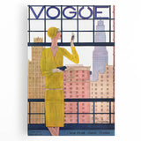 1928 Vogue New York Fashion Art - Yellow Dress Wall Print