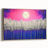 Framed abstract landscape canvas art showcasing a gold-accented design with a side view perspective, ideal for modern home decor and stylish interiors.