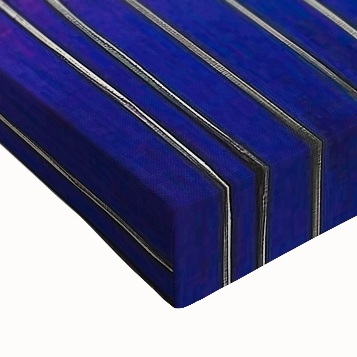 Close-up of a vibrant abstract landscape canvas featuring swirling colors of blue, green, and gold, ideal for modern home decor and artistic interiors.