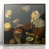 Baroque Kitchen Scene Wall Art – Classic Period Masterpiece