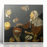 Baroque Kitchen Scene Wall Art – Classic Period Masterpiece