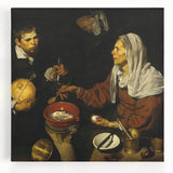 Baroque Kitchen Scene Wall Art – Classic Period Masterpiece
