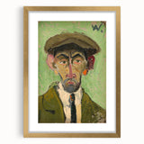 Expressionist Art - Bold Self-Portrait with Green Tones