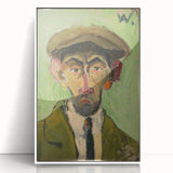 Expressionist Art - Bold Self-Portrait with Green Tones