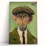 Expressionist Art - Bold Self-Portrait with Green Tones