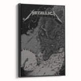 Metallica Skeleton Angel Poster - Retro Metal Wall Art