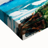 Palm Tree, Nassau Realism Art Print - Tropical Coastal Canvas Decor