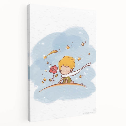 Little Prince & Rose Girls Room Wall Art - Dreamy Kids Decor