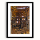 Romanticism Art: Santa Sofia Interior - Famous Romantic Era Painting