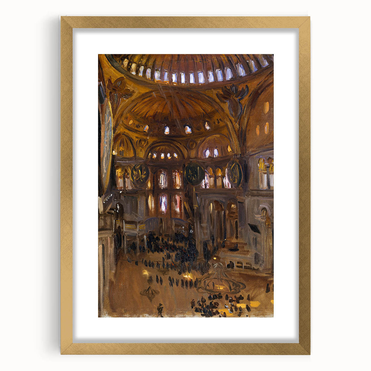 Romanticism Art: Santa Sofia Interior - Famous Romantic Era Painting