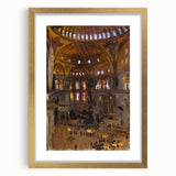 Romanticism Art: Santa Sofia Interior - Famous Romantic Era Painting
