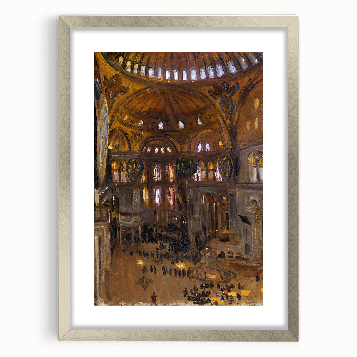 Romanticism Art: Santa Sofia Interior - Famous Romantic Era Painting