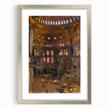 Romanticism Art: Santa Sofia Interior - Famous Romantic Era Painting