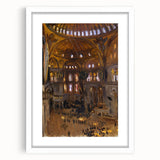 Romanticism Art: Santa Sofia Interior - Famous Romantic Era Painting