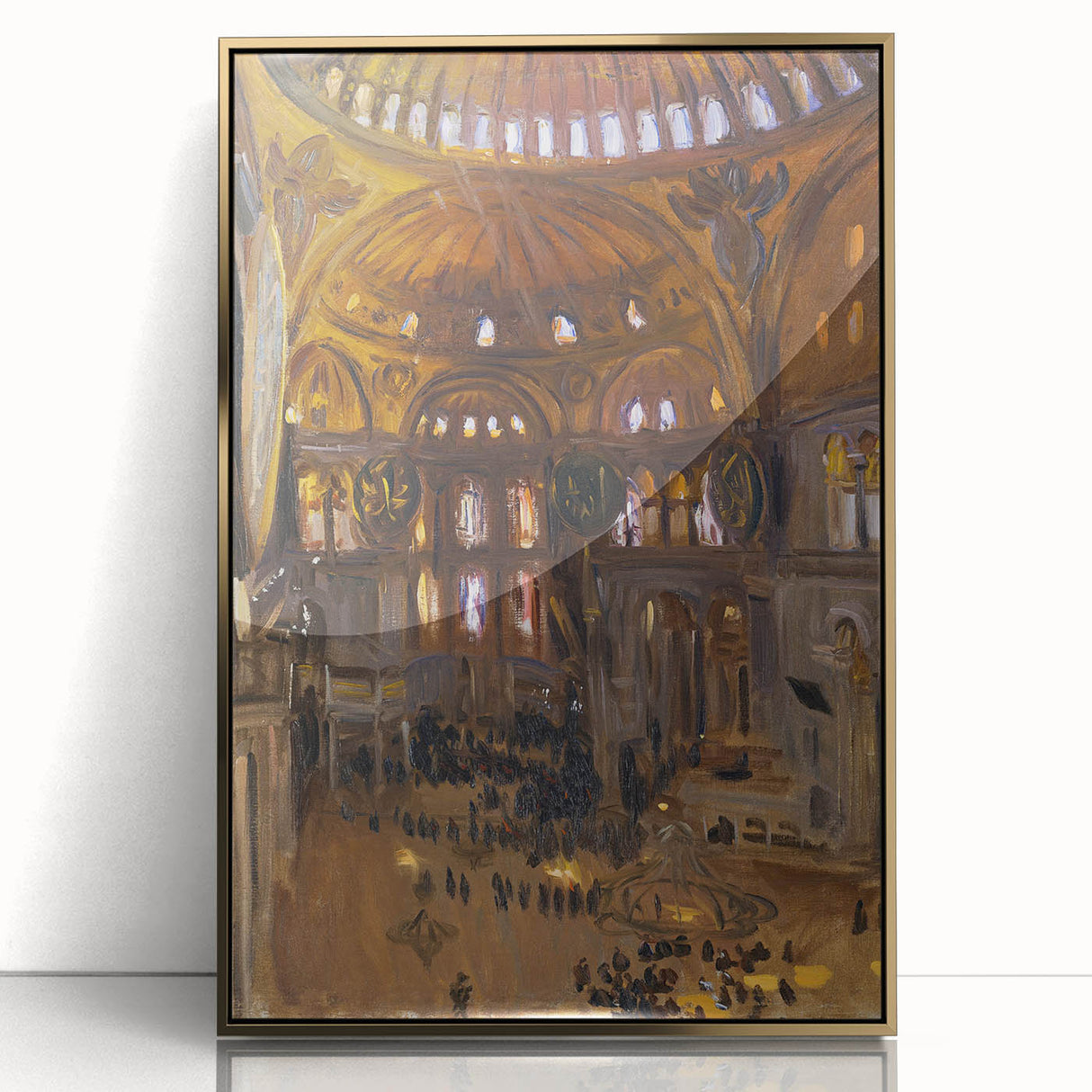 Romanticism Art: Santa Sofia Interior - Famous Romantic Era Painting