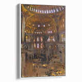 Romanticism Art: Santa Sofia Interior - Famous Romantic Era Painting