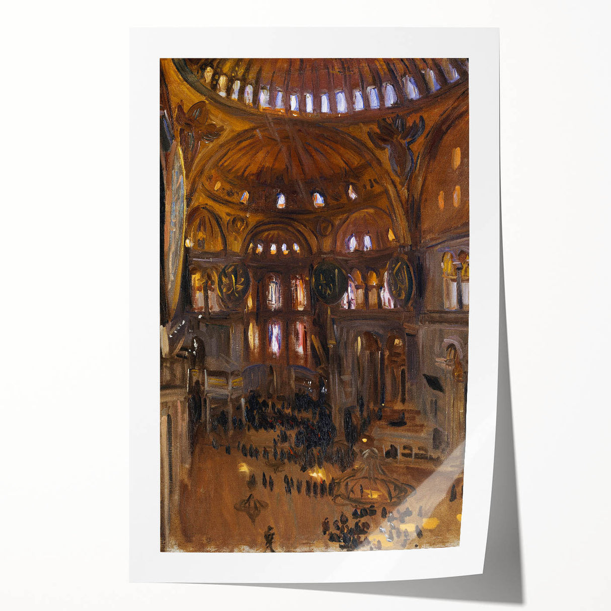 Romanticism Art: Santa Sofia Interior - Famous Romantic Era Painting