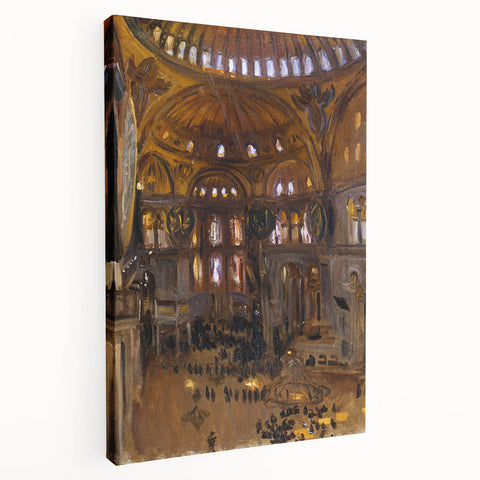 Romanticism Art: Santa Sofia Interior - Famous Romantic Era Painting