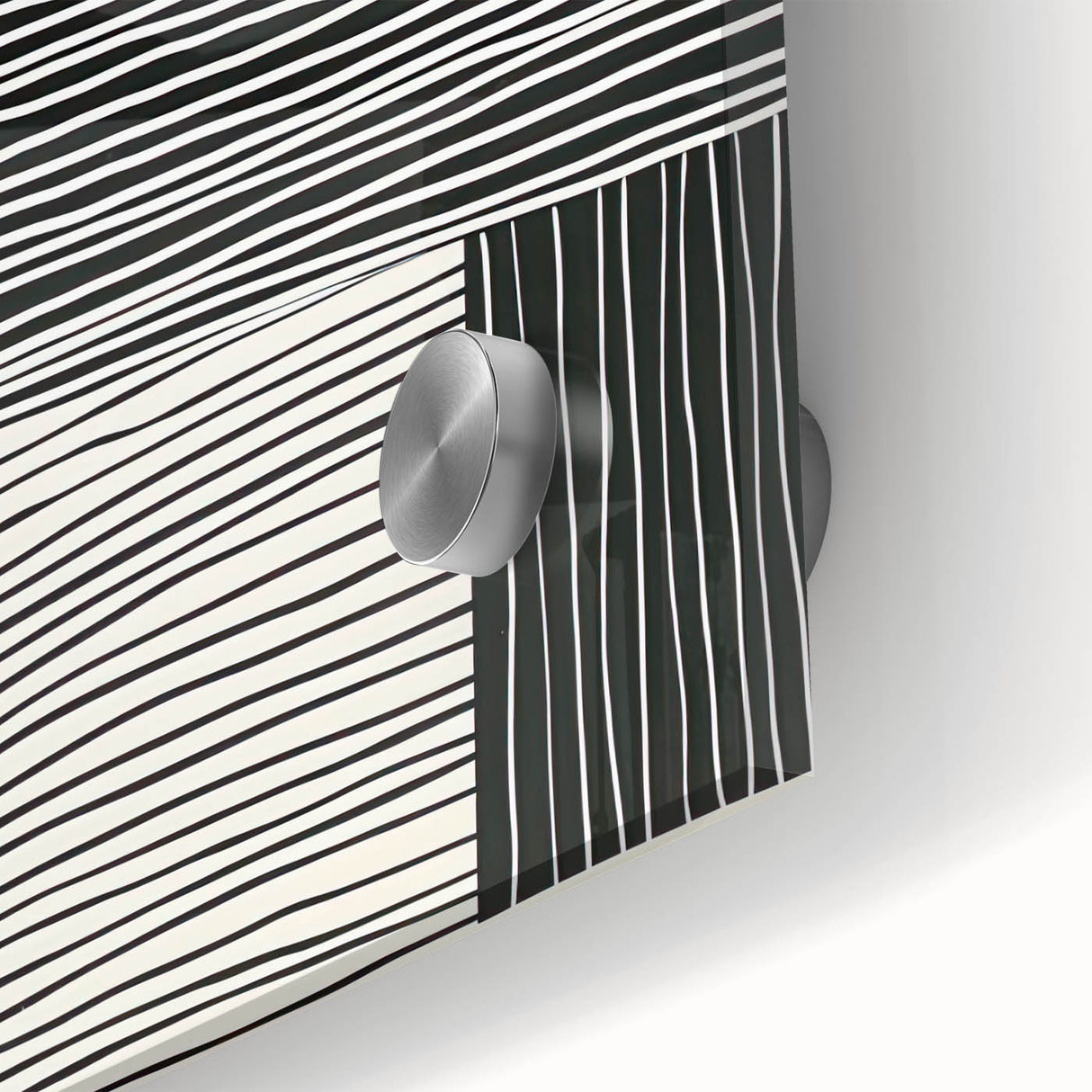 Acrylic Dining Room Artwork – Modern Black & White Wall Decor