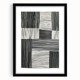 Acrylic Dining Room Artwork – Modern Black & White Wall Decor