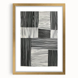 Acrylic Dining Room Artwork – Modern Black & White Wall Decor
