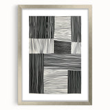 Acrylic Dining Room Artwork – Modern Black & White Wall Decor