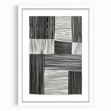 Acrylic Dining Room Artwork – Modern Black & White Wall Decor