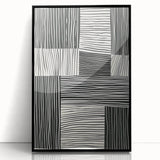 Acrylic Dining Room Artwork – Modern Black & White Wall Decor