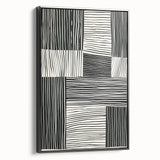 Acrylic Dining Room Artwork – Modern Black & White Wall Decor