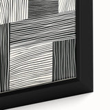 Acrylic Dining Room Artwork – Modern Black & White Wall Decor