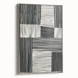 Acrylic Dining Room Artwork – Modern Black & White Wall Decor