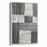 Acrylic Dining Room Artwork – Modern Black & White Wall Decor