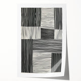 Acrylic Dining Room Artwork – Modern Black & White Wall Decor