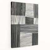 Acrylic Dining Room Artwork – Modern Black & White Wall Decor