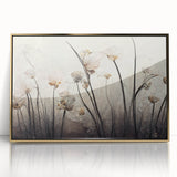 Elegant Floral Living Room Wall Art – Modern Canvas & Framed Print