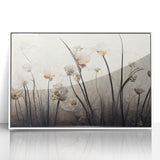 Elegant Floral Living Room Wall Art – Modern Canvas & Framed Print