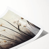 Elegant Floral Living Room Wall Art – Modern Canvas & Framed Print