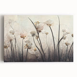 Elegant Floral Living Room Wall Art – Modern Canvas & Framed Print