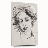 Abstract figurative acrylic artwork displayed in side view, showcasing vibrant colors and fluid shapes, perfect for modern home decor and artistic expression.