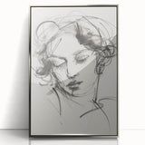 Abstract figurative artwork in a sleek silver frame, showcasing vibrant colors and dynamic shapes, perfect for modern home decor or office space enhancement.