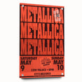 Metallica 1980s Concert Poster - Cow Palace Shows