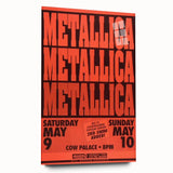 Metallica 1980s Concert Poster - Cow Palace Shows