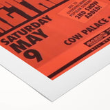 Metallica 1980s Concert Poster - Cow Palace Shows