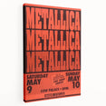 Metallica 1980s Concert Poster - Cow Palace Shows