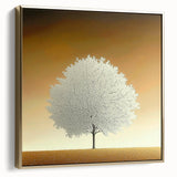 Elegant Dining Room Wall Art – Framed Tree Canvas & Acrylic Print