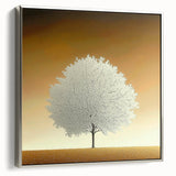 Elegant Dining Room Wall Art – Framed Tree Canvas & Acrylic Print