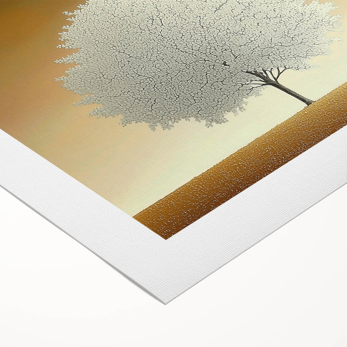 Elegant Dining Room Wall Art – Framed Tree Canvas & Acrylic Print