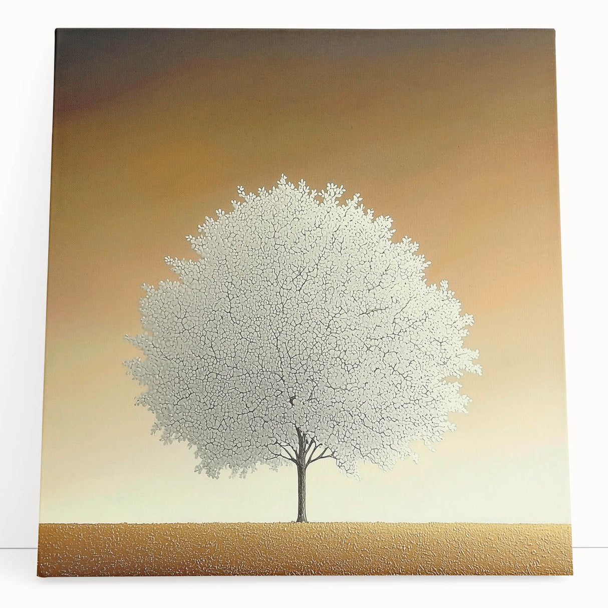 Elegant Dining Room Wall Art – Framed Tree Canvas & Acrylic Print