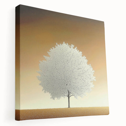 Elegant Dining Room Wall Art – Framed Tree Canvas & Acrylic Print