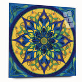 Vibrant Mandala Living Room Wall Art – Modern Canvas & Framed Print